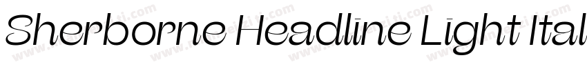 Sherborne Headline Light Italic字体转换